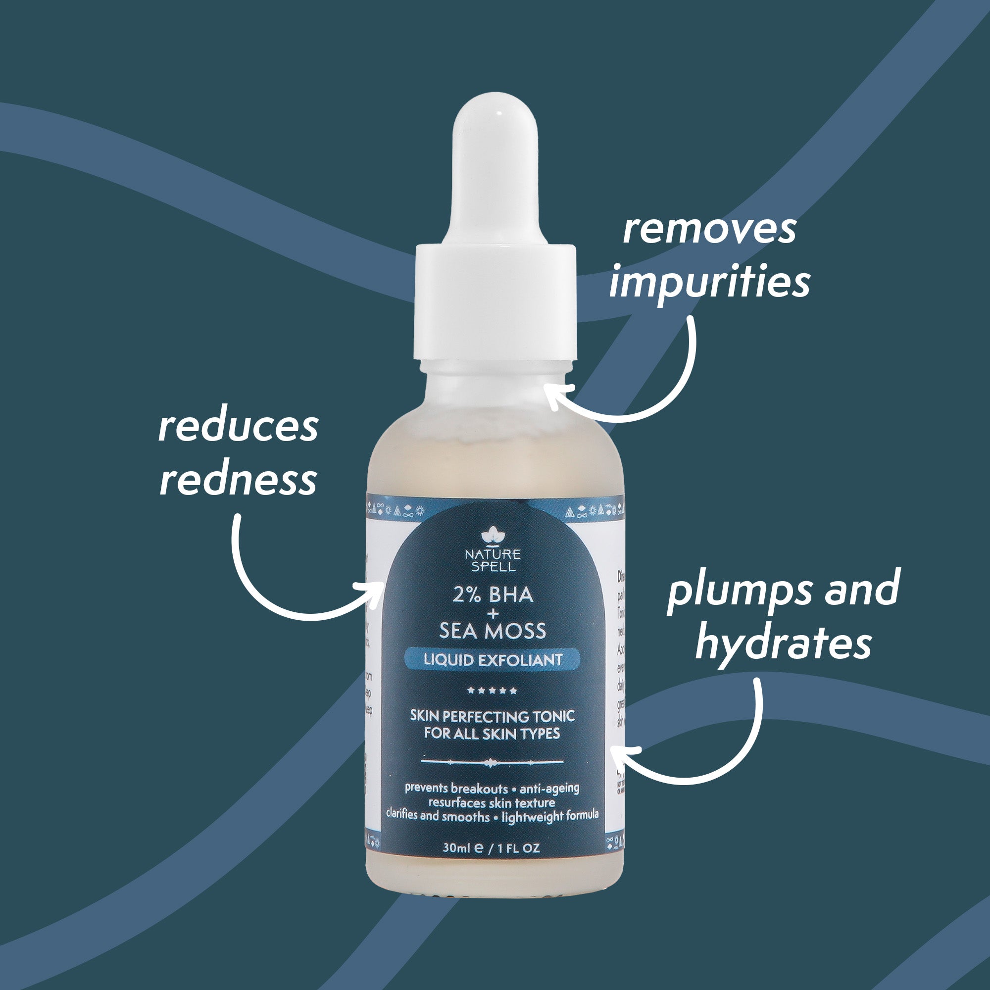 2% BHA + Sea moss Liquid Exfoliant (Salicylic Acid) – Skin Perfecting Tonic