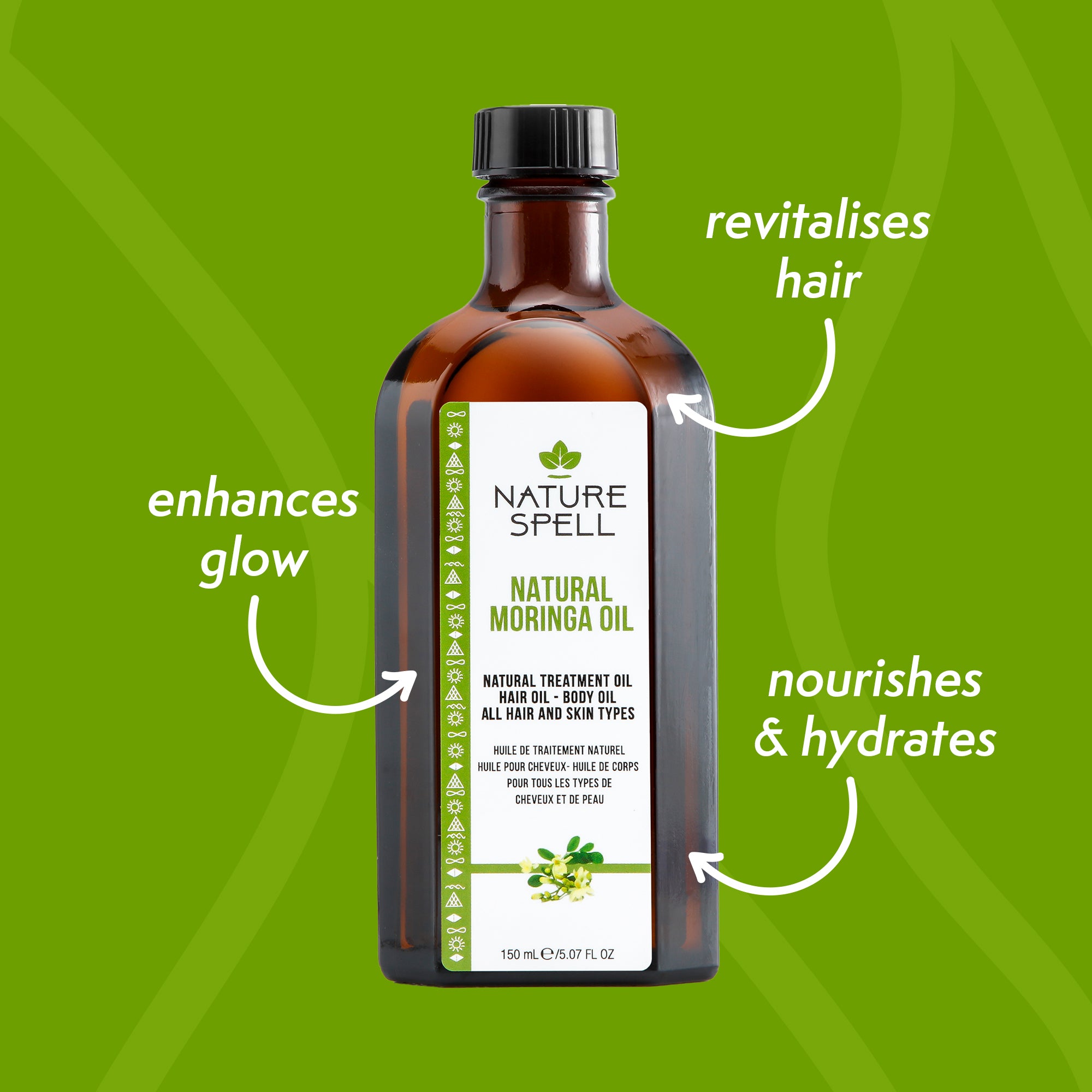 Moringa Oil For Hair & Body